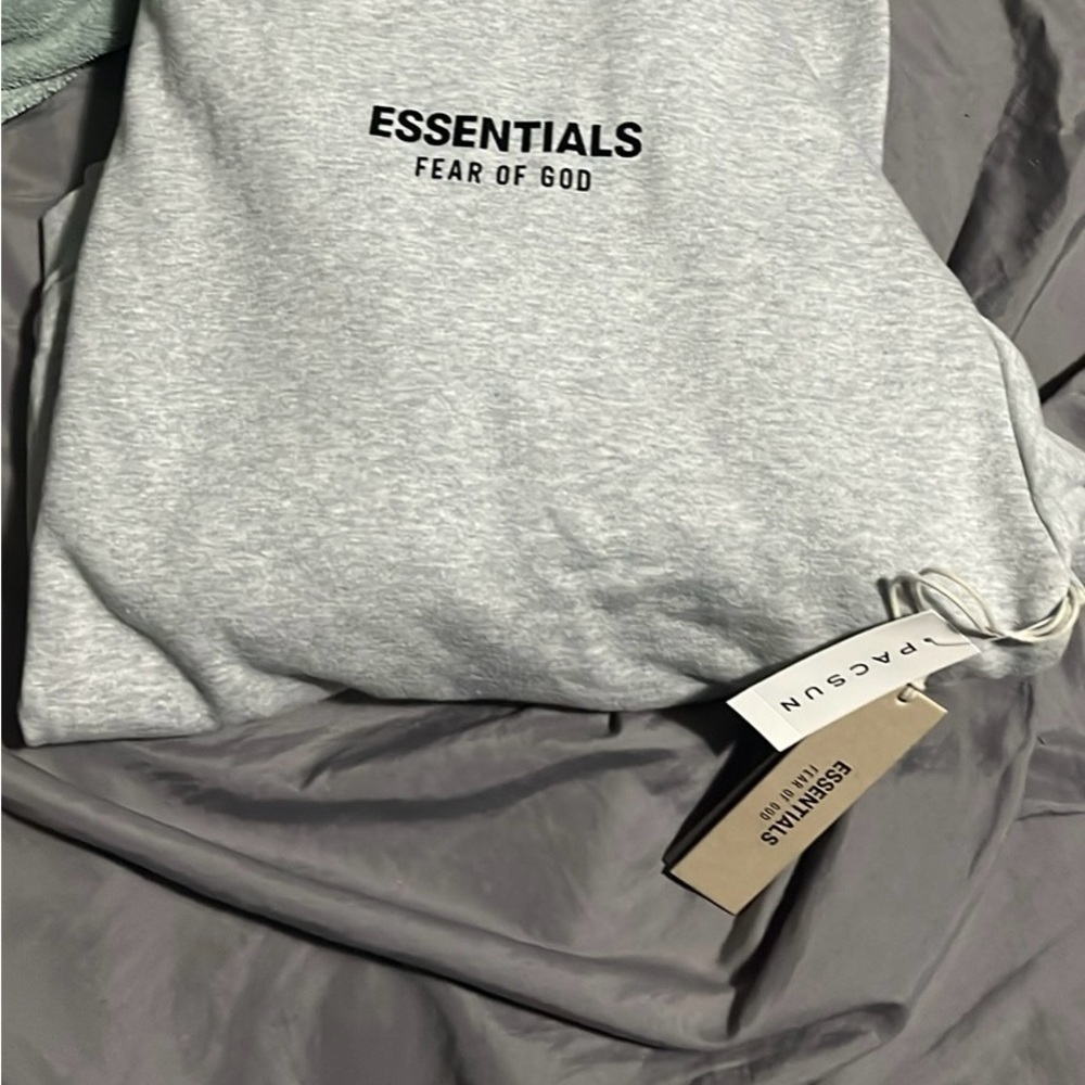 Essentials Heather Gray Hoodie brand new.